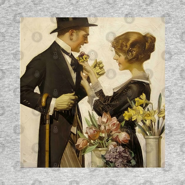 The Florist, 1920 Joseph Christian Leyendecker by immortalpeaches